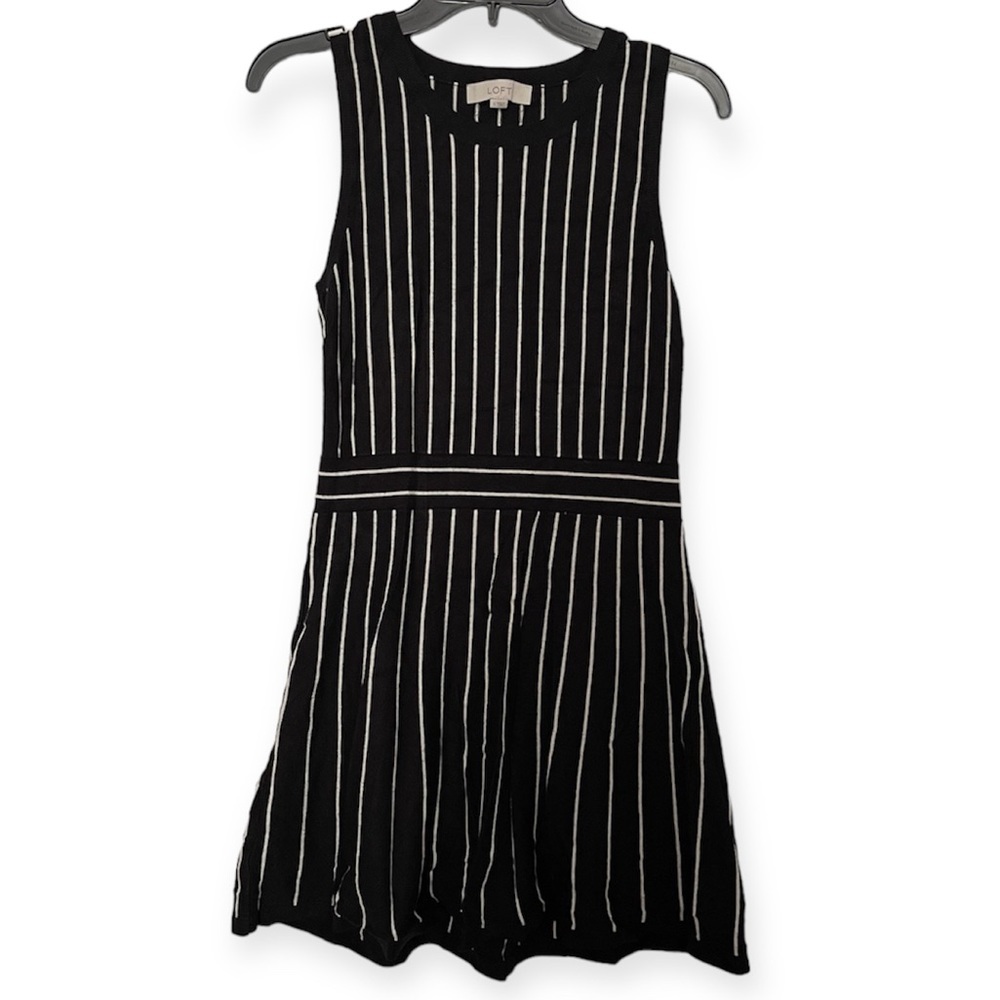 LOFT KNIT FIT & FLARE DRESS